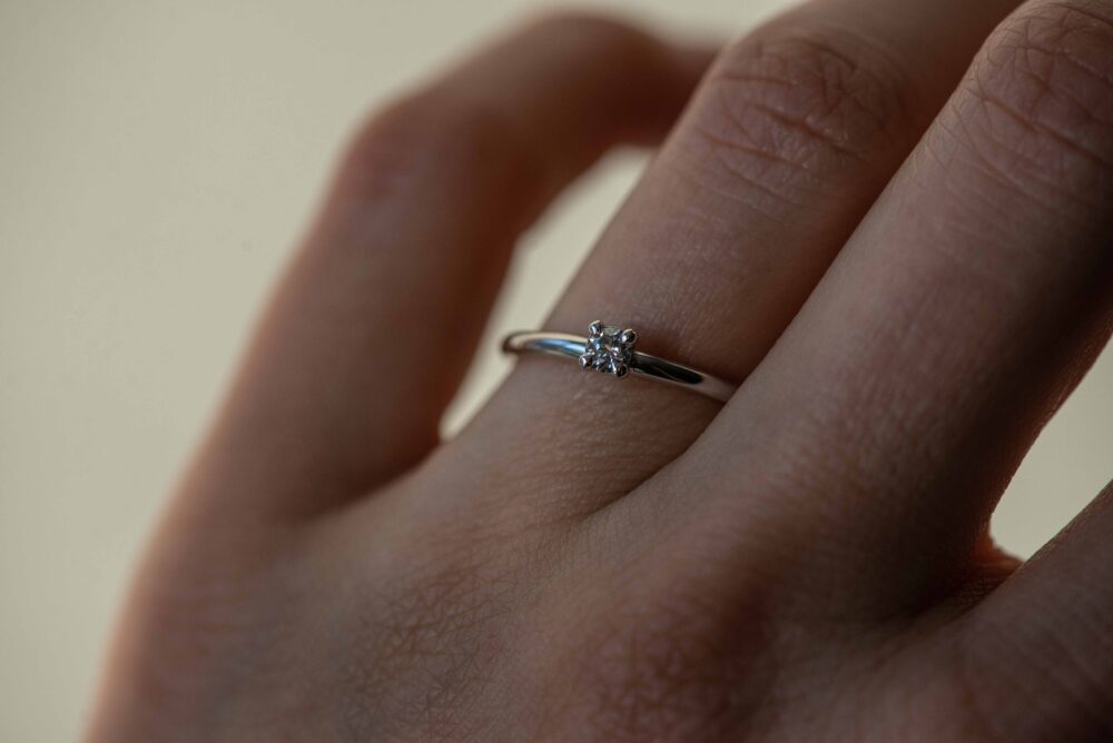 Alternative view of Item 043 | Anillo 3 | Конструктор кольца с 3мм камнем в корзинке | Золото 585