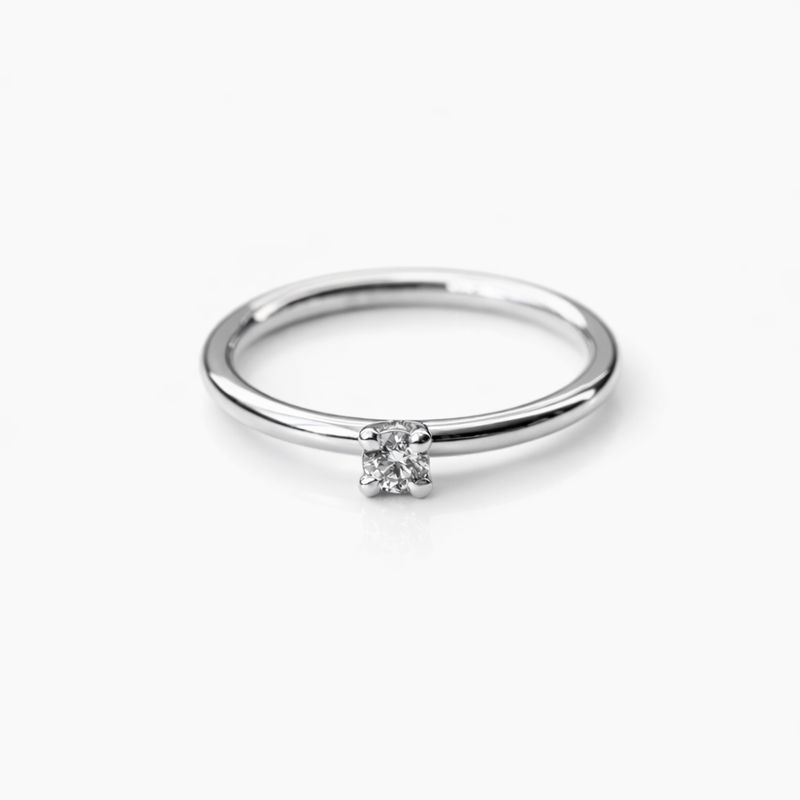 Item 043 | Anillo 3 | Конструктор кольца с 3мм камнем в корзинке | Золото 585