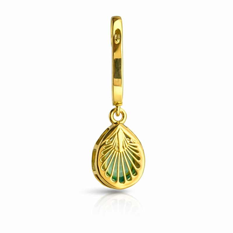 Item 015 | Lotus Drop | Серьги с колумбийскими изумрудами и желтыми бриллиантами — изображение 6